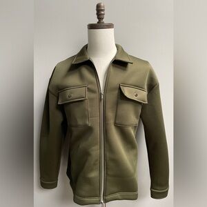 New BoohooMAN men’s green lightweight jacket